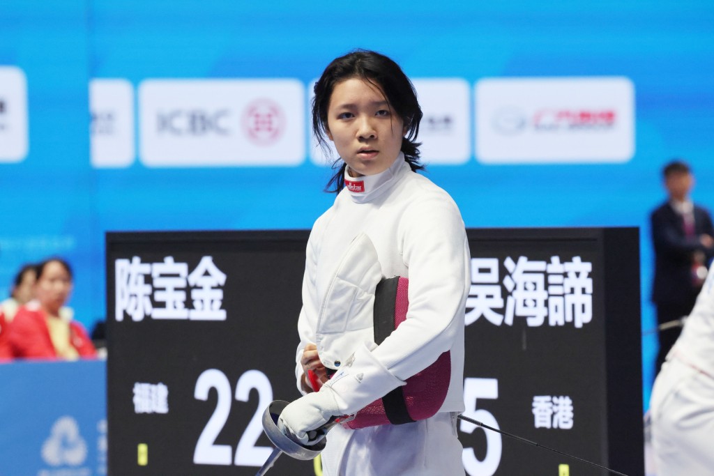 吳海諦去年入選全運會女重團體賽，對年輕的她獲益良多。資料圖片