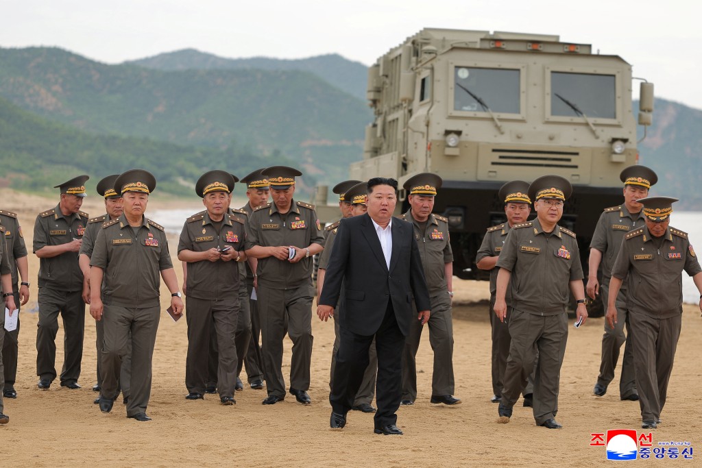 今次武器試驗由金正恩親自督軍。路透社