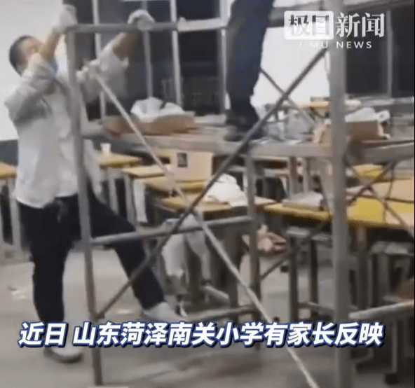 山东一小学新装修，气味刺鼻致学生头晕流鼻血。微博