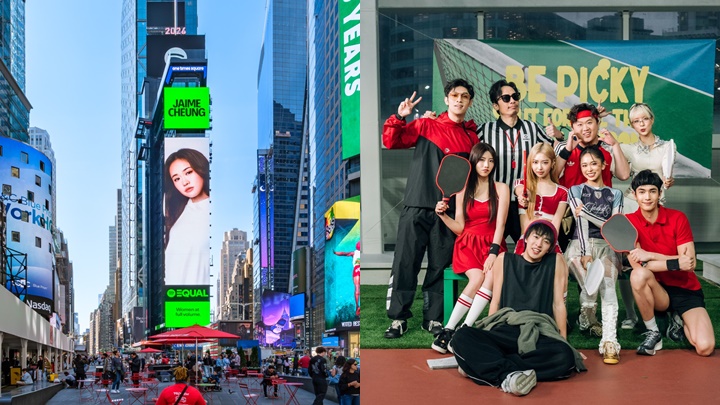 張天穎登陸紐約時代廣場  《PICKY》以匹克球寓人生  強尼、肥仔、VIVA坐鎮MV