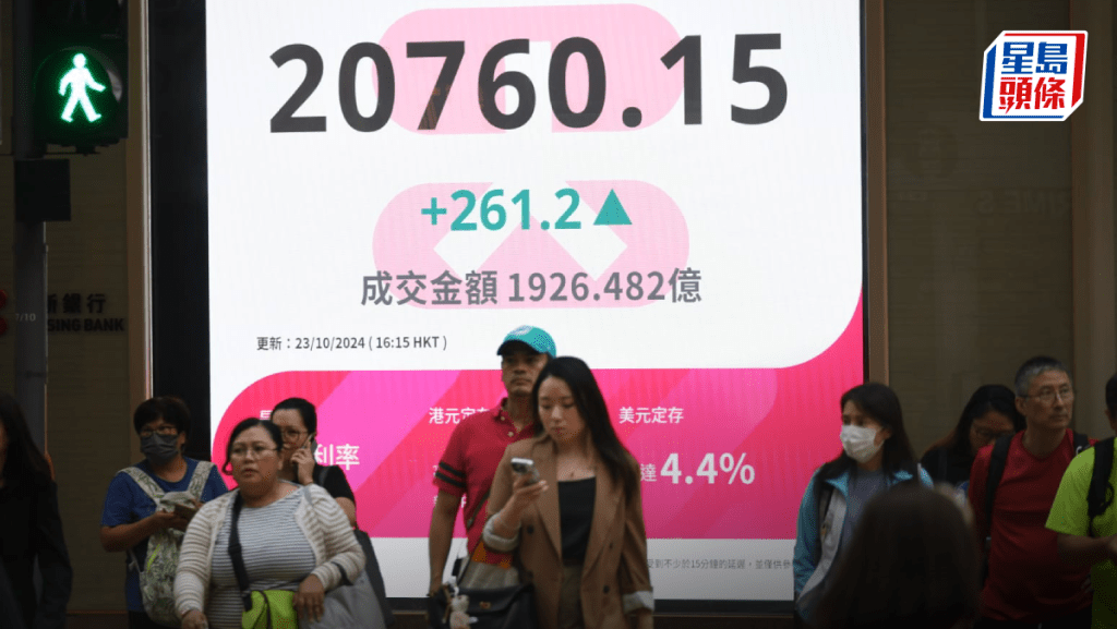 恒指升261點 憧憬平準基金 美團漲6% 光伏股抽升 專家料仍橫行|港股收市