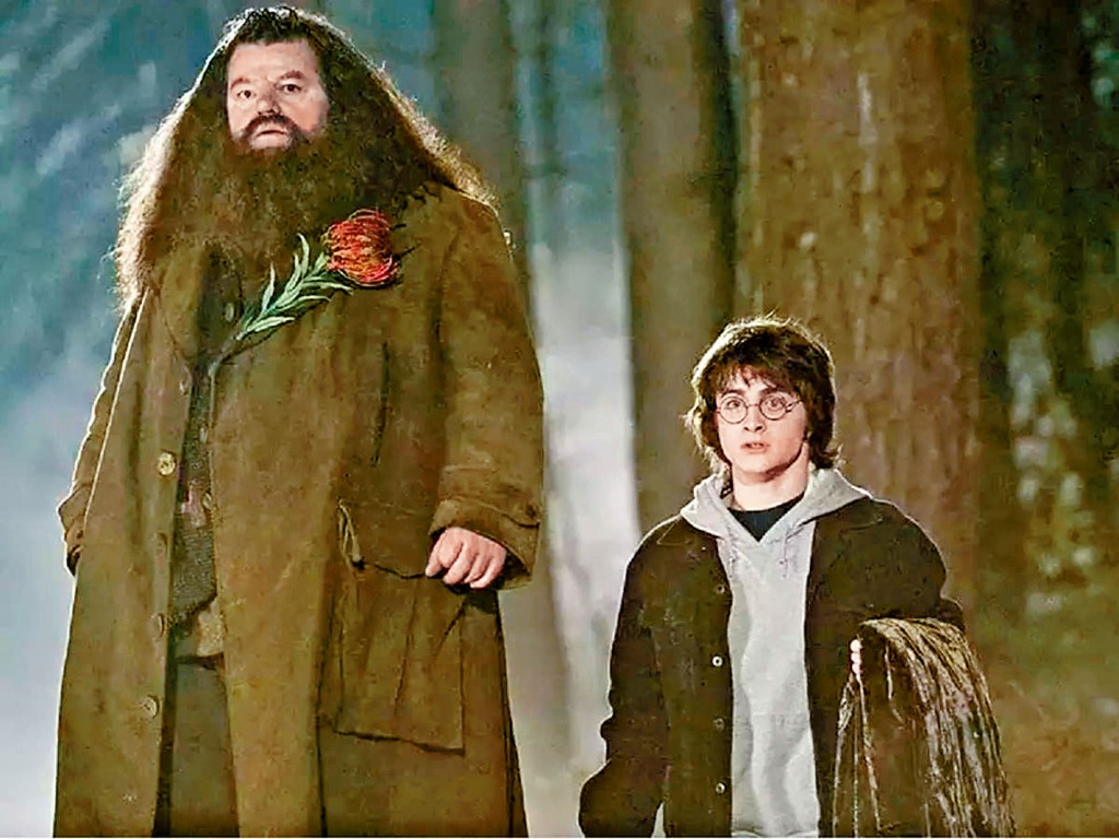 「海格」Robbie Coltrane(左)周五在蘇格蘭一所醫院中離世,享年72歲。