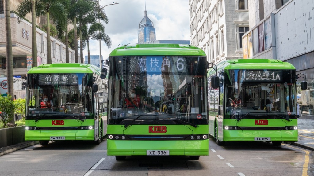 九巴現有82部電動巴士。九巴提供