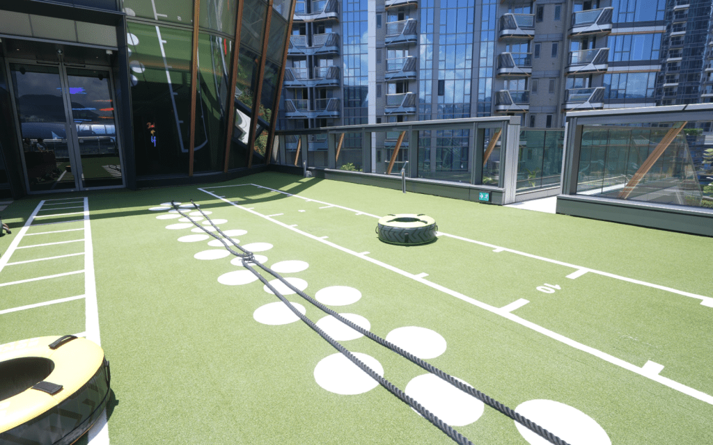 戶外設有Boot Camp,住戶可進行體能訓練及伸展運動等。 戶外設有Boot Camp,住戶可進行體能訓練及伸展運動等。