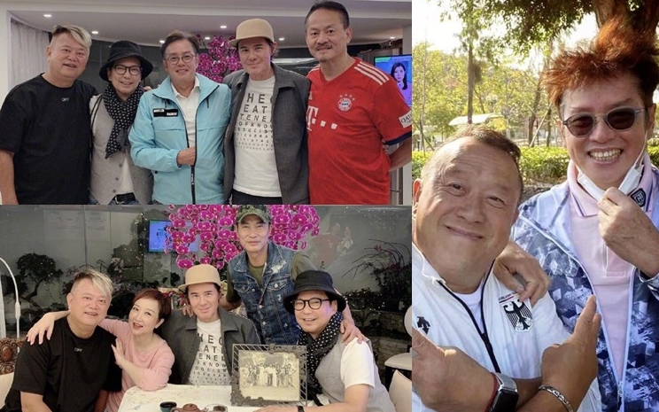阿倫跟《青春熱潮》老友聚首後,不忘慶祝曾高層生日。