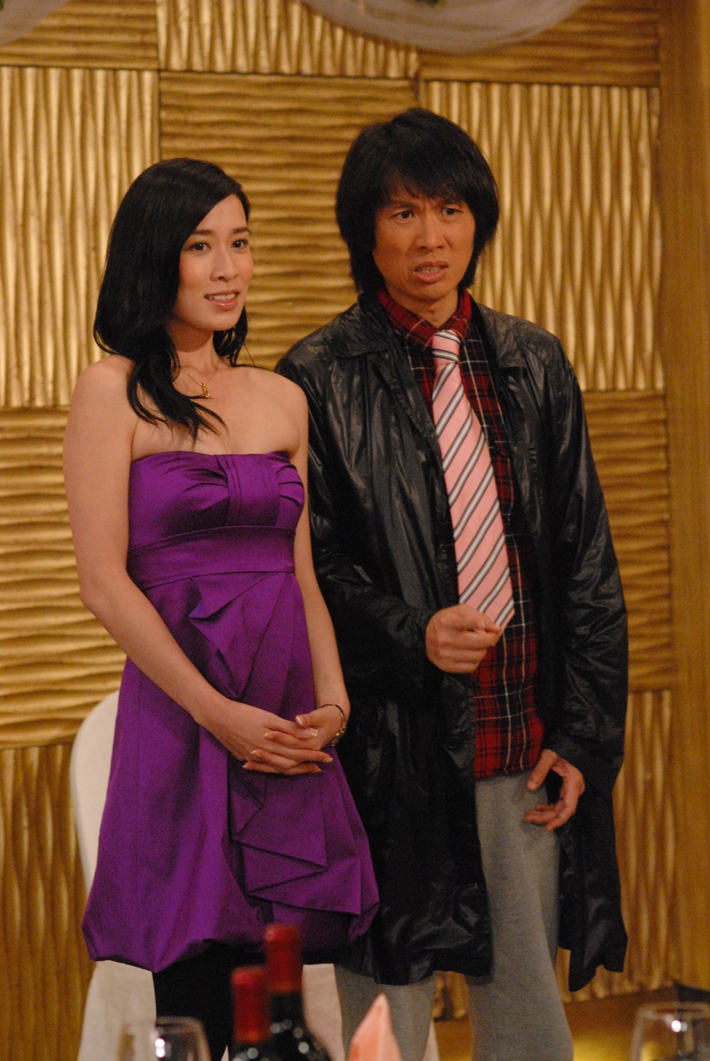 黄子华与佘诗曼（左）曾合演TVB剧《绝代商骄》。