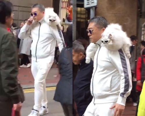 潮爆黑超哥現身鬧市。