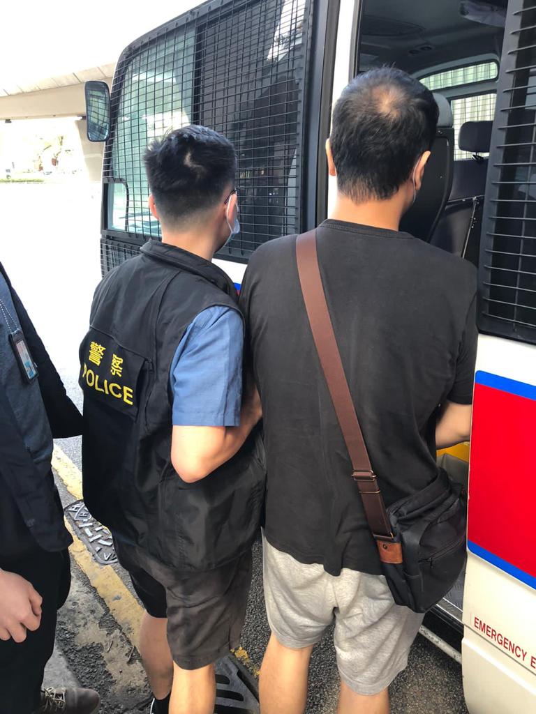 被捕的31歲姓黃店鋪男負責人。警方提供