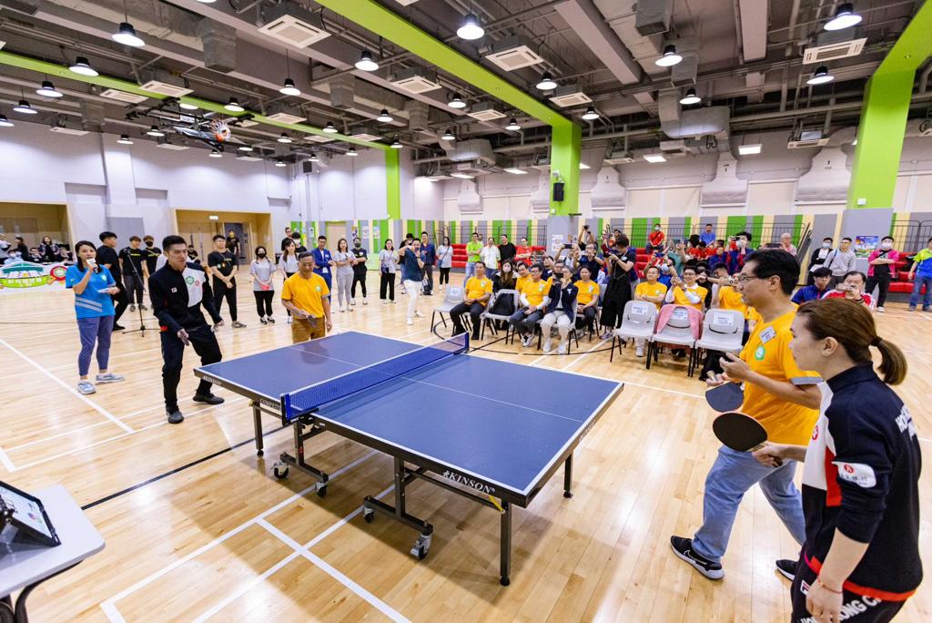 逾450名好手参与建造业乒乓球比赛2023。大会提供图片