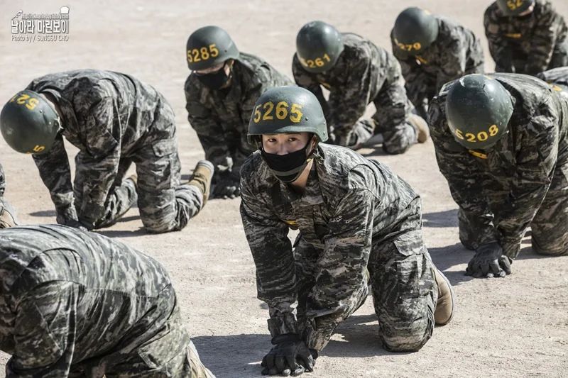 P.O.接受訓練時,表現認真。