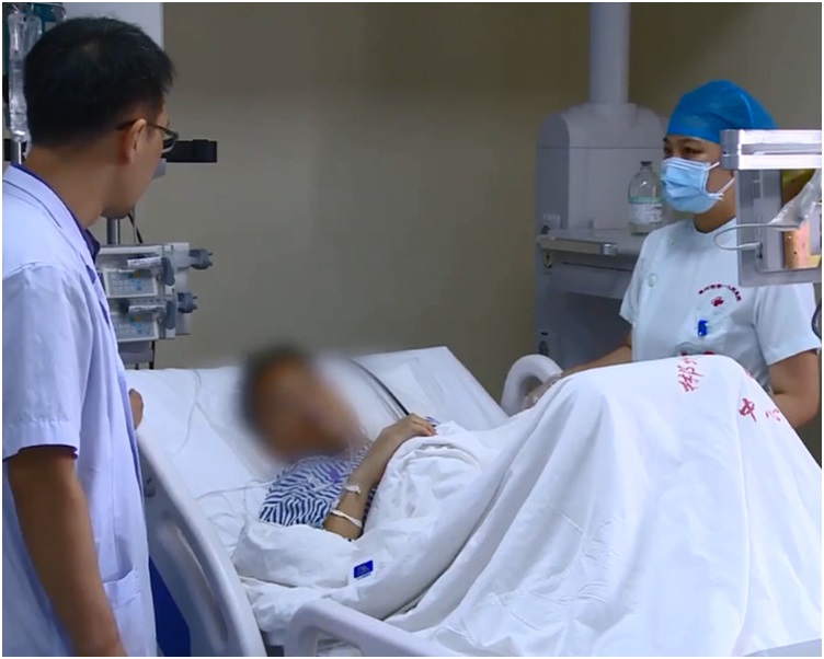 男子經過4小時手術後甦醒。網圖