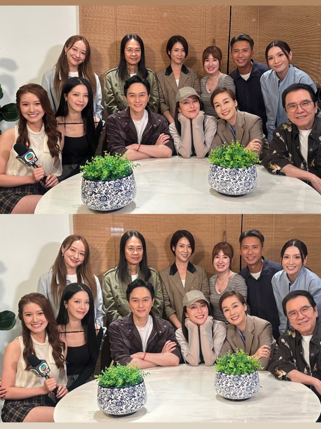 李澤欣說：「好感恩好幸運第一次採訪能遇到《璀璨之城》嘅演員前輩們！」