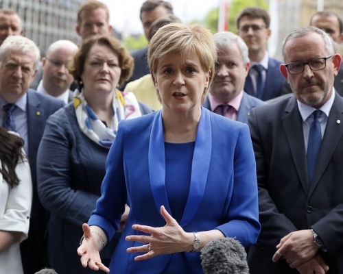 施雅晴决定，押后苏格兰进行第二次独立公投的立法程序。美联社资料图片