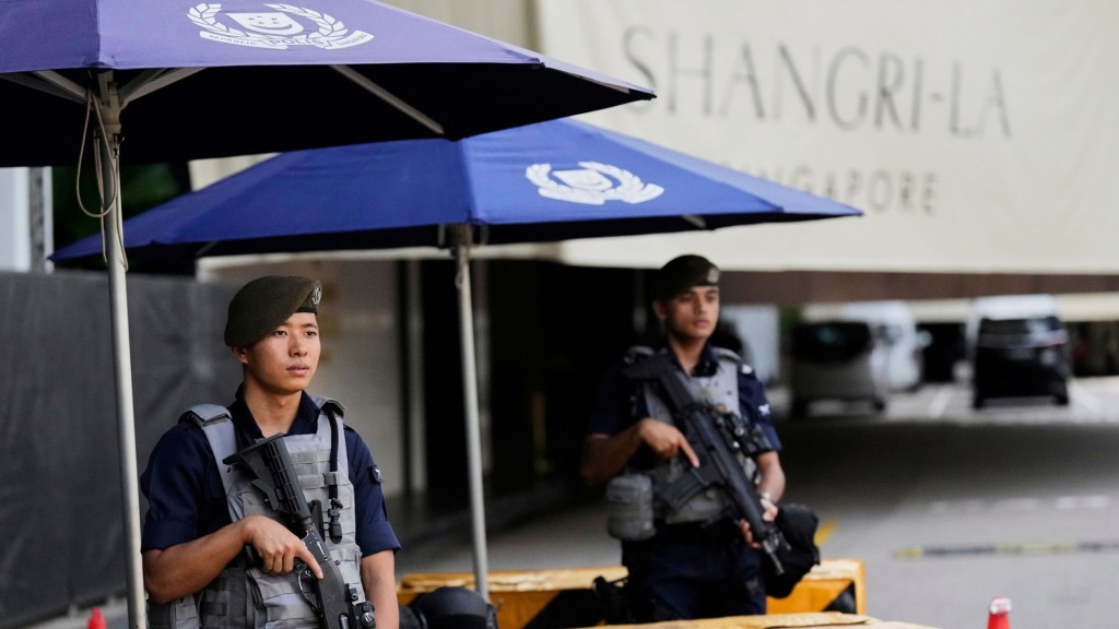 香格里拉對話在新加坡開幕。 美聯社 香格里拉對話在新加坡開幕。 美聯社