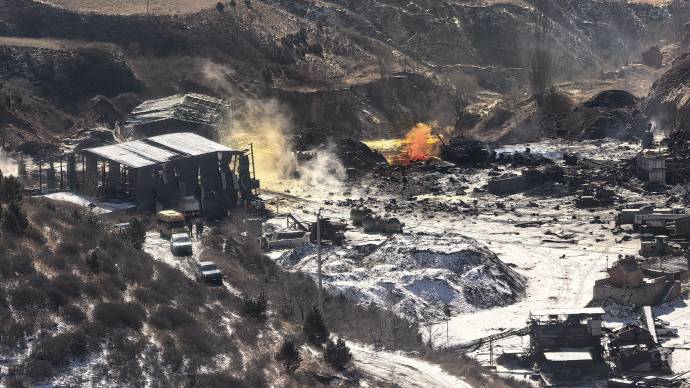 山西生物科技公司廠房爆炸，致5人遇難。 央視