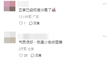 網民質疑張曼玉曾做醫美。 網民質疑張曼玉曾做醫美。