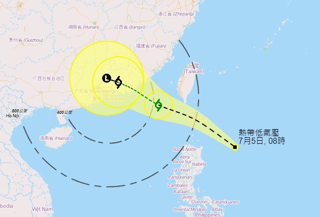 天文台網頁截圖
