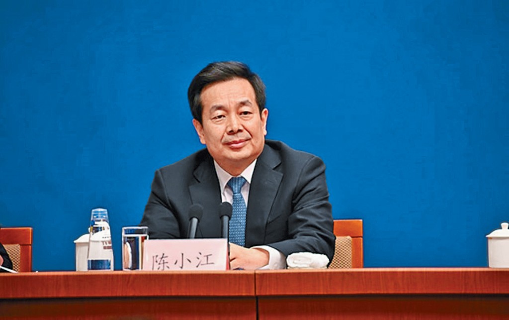 陳小江接替馬興瑞擔任新疆書記。