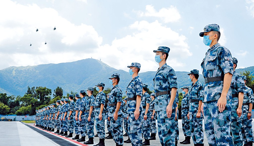 驻港解放军发表新春贺词。（资料图片）