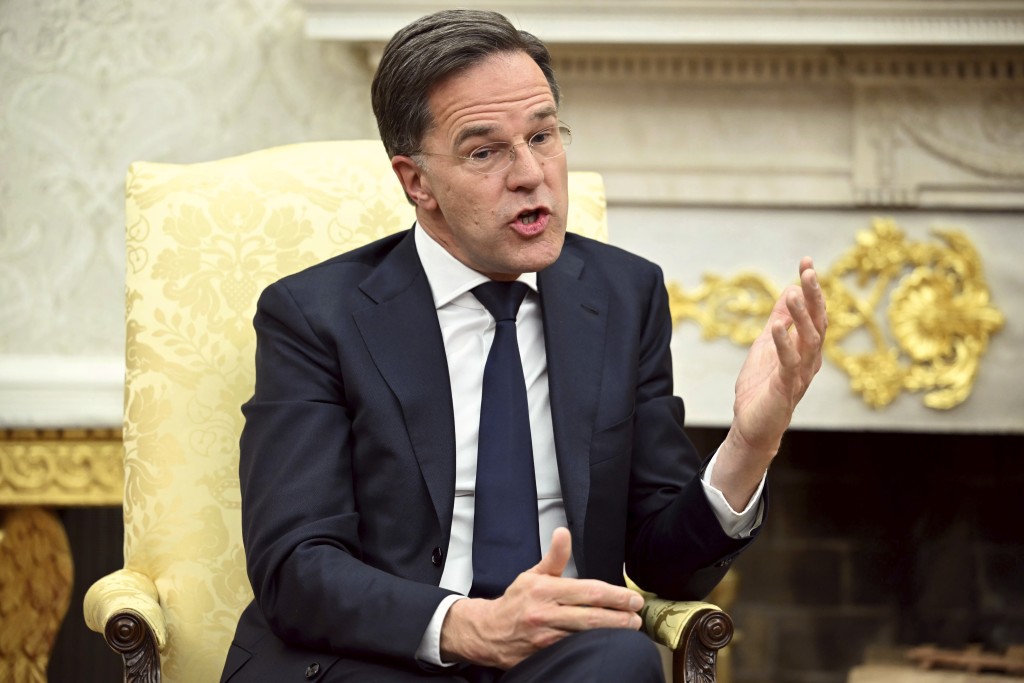 呂特稱,北約不想被拖入格陵蘭問題。美聯社 呂特稱,北約不想被拖入格陵蘭問題。美聯社