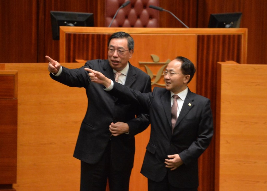 王志民參觀立法會。