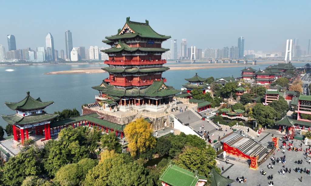 位於江西南昌市的滕王閣景區。新華社