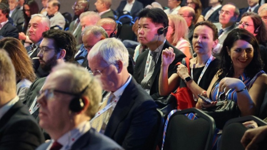 湯文龍與律師會代表團出席第69屆國際律師聯盟年會。香港律師會fb圖片 湯文龍與律師會代表團出席第69屆國際律師聯盟年會。香港律師會fb圖片