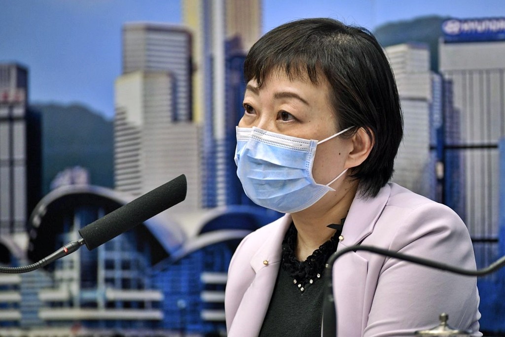 張竹君已連續出席72日記者會未有放假,今日即使取消記者會仍有上班。資料圖片