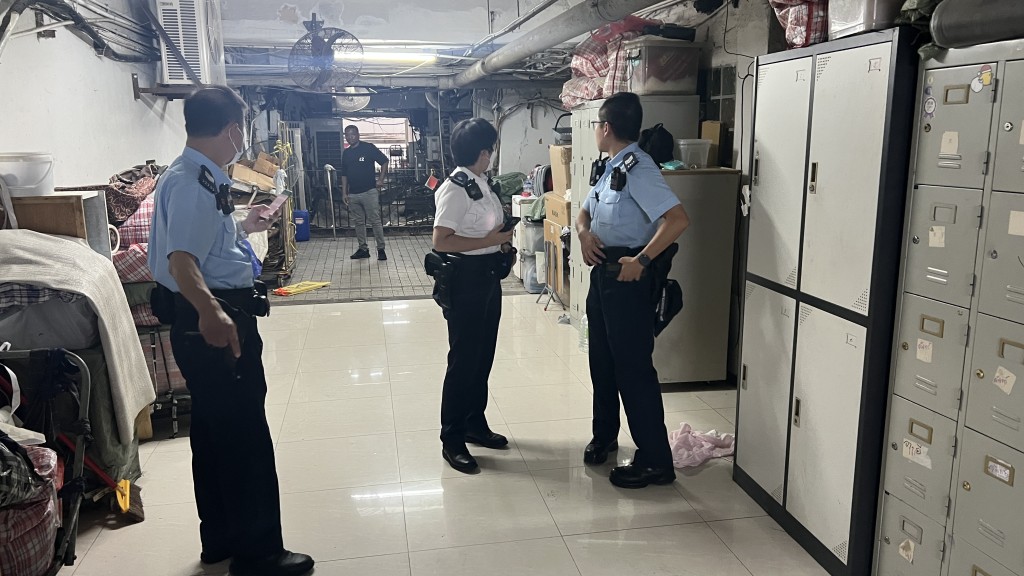 警員到場調查。