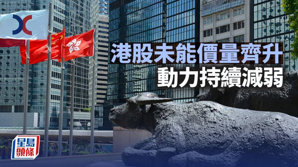 港股未能價量齊升 動力持續減弱｜古天后