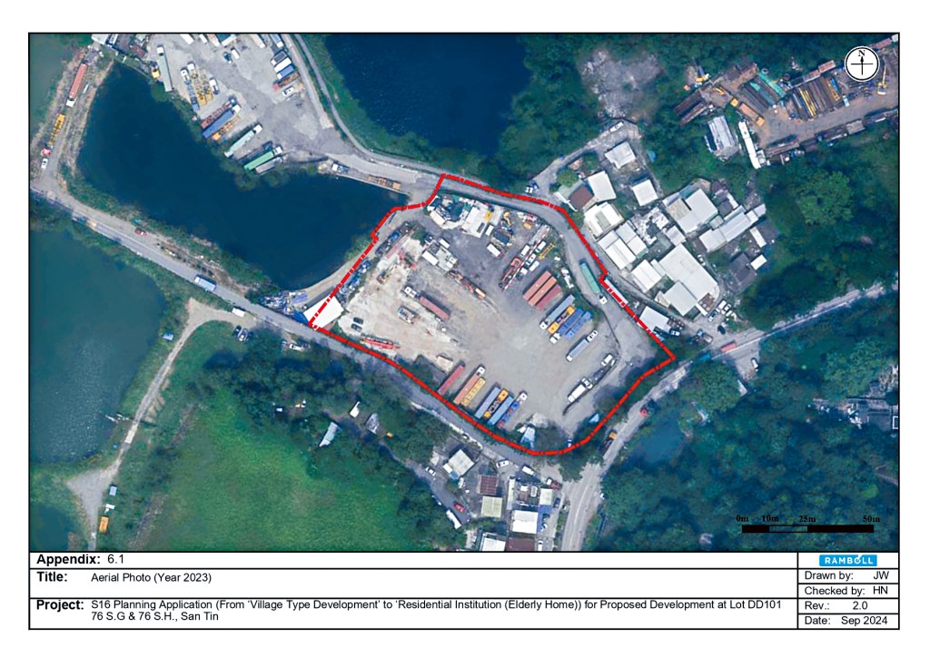 元朗米埔一幅「乡村式发展」申建716个安老院床位。