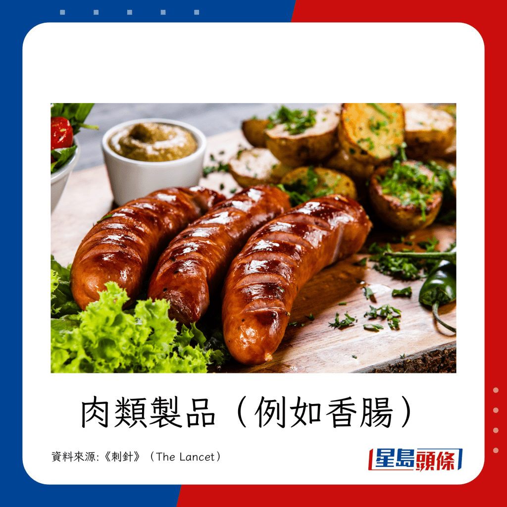 有損健康的超加工食物例子:肉類製品