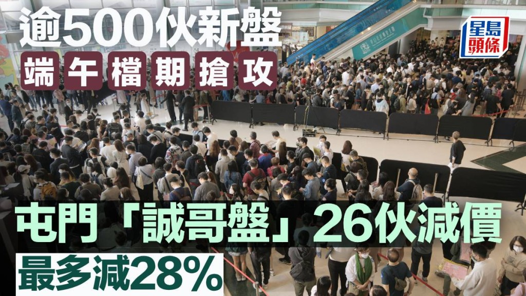 逾500伙新盤端午檔期搶攻 屯門「誠哥盤」26伙減價 最多減28%