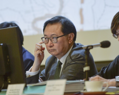 选管会主席冯骅。黄贤创摄