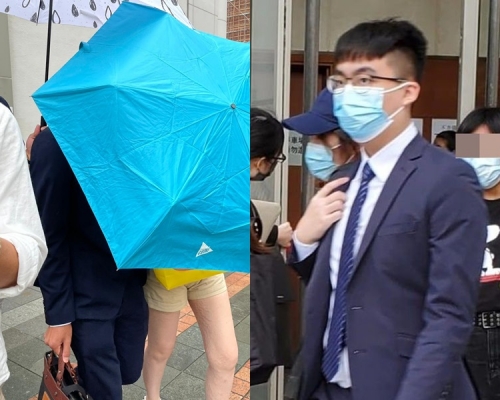 左:龔萬豪(藍西裝),右為林浩銘。