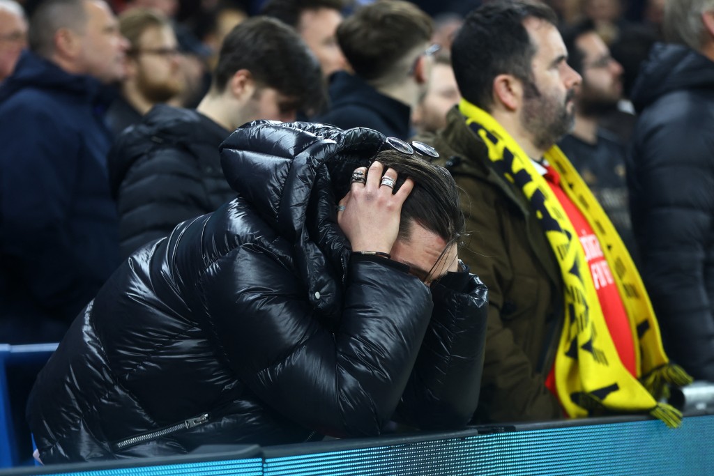 阿仙奴球迷十分失望。Reuters