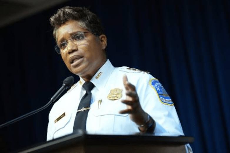 現任華盛頓警察局長帕梅拉(Pamela Smith)被架空。法新社 現任華盛頓警察局長帕梅拉(Pamela Smith)被架空。法新社