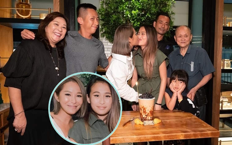 洗米華一家為Virginia慶祝。