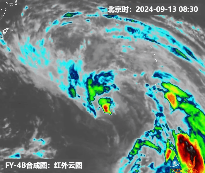 台风「贝碧嘉」外云图。