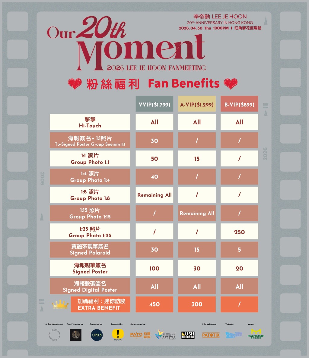 公布粉絲福利。