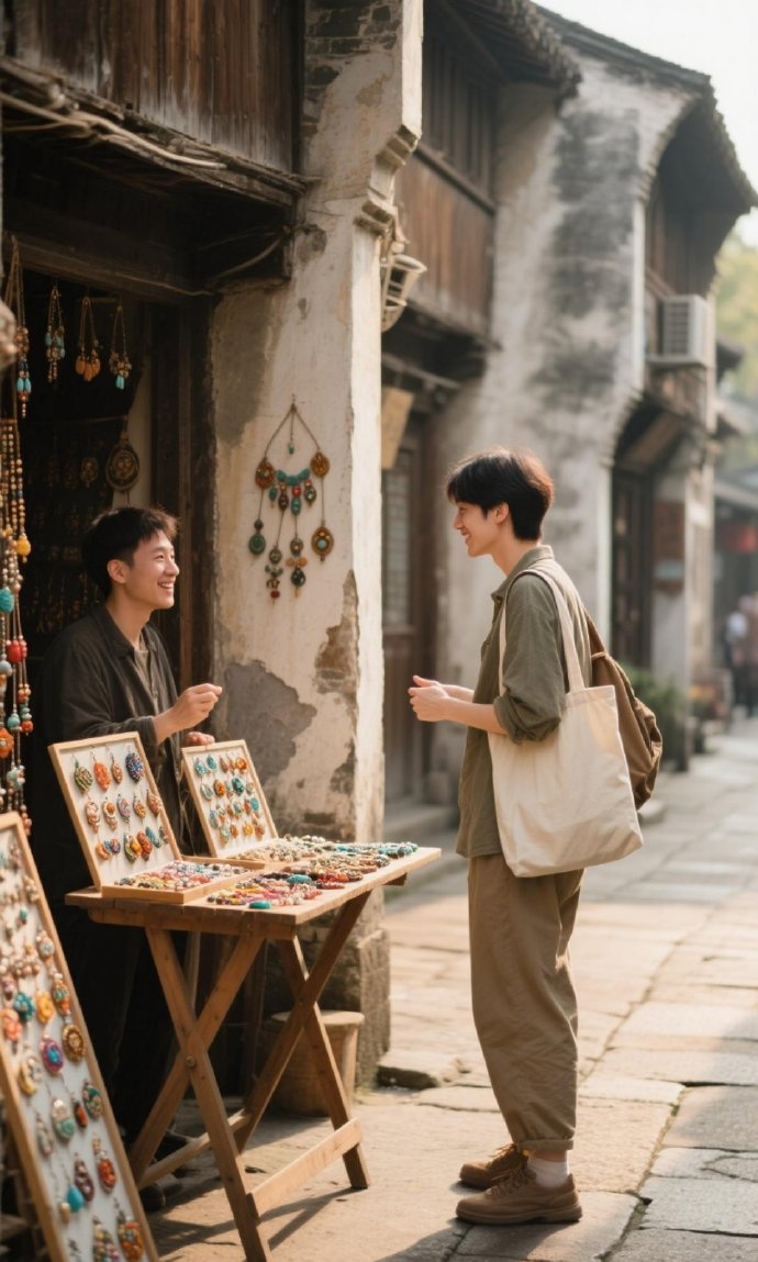 內地年輕人正興起旅遊擺攤的出行方式。微博@華哥評論 內地年輕人正興起旅遊擺攤的出行方式。微博@華哥評論