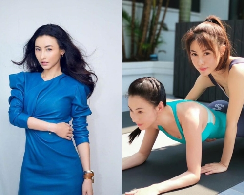 栢芝身材恢復得很快,不像生過三個囝囝。張栢芝ig/網圖