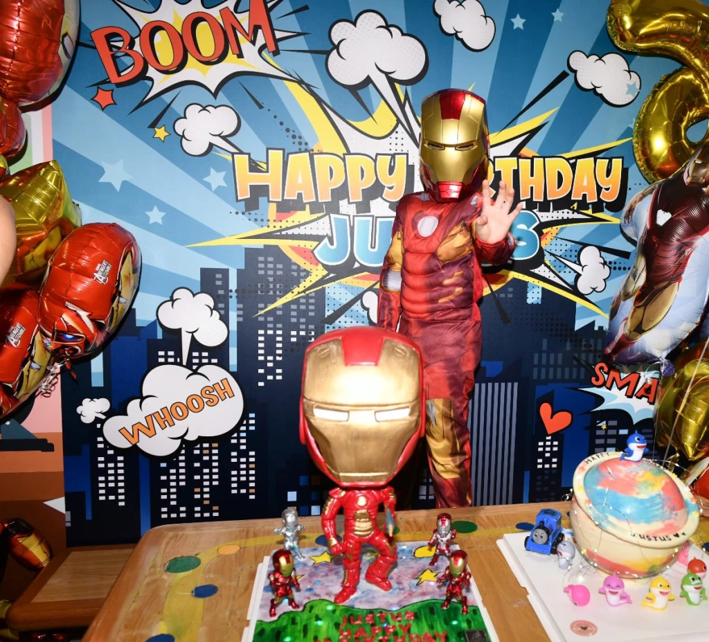 生日會以Ironman為主題。