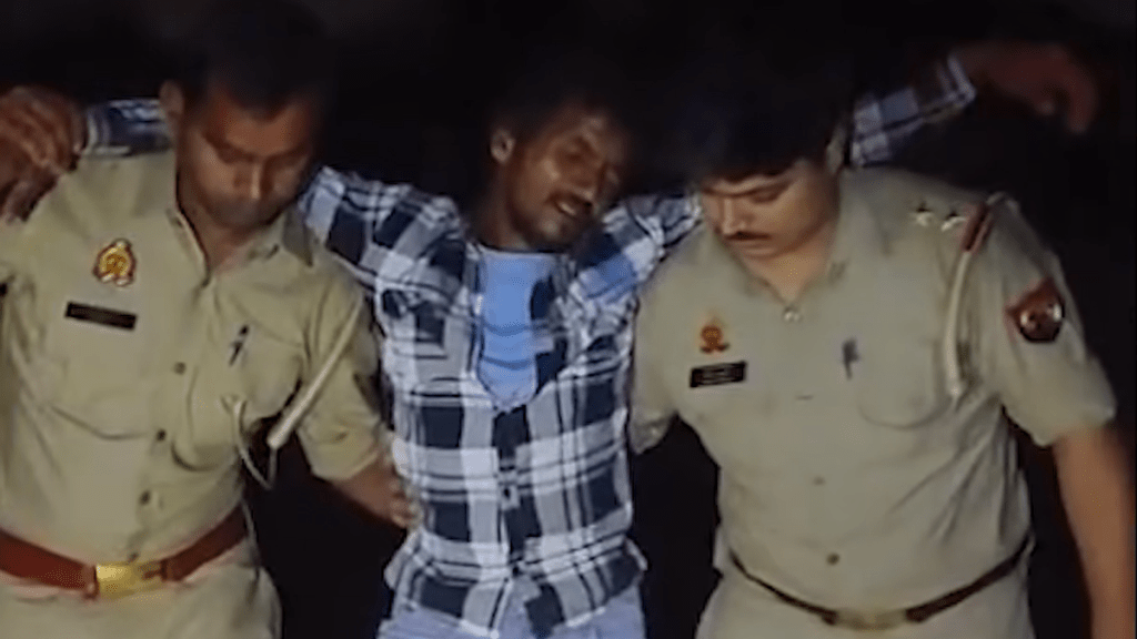 其中一名被捕疑犯。YouTube截圖