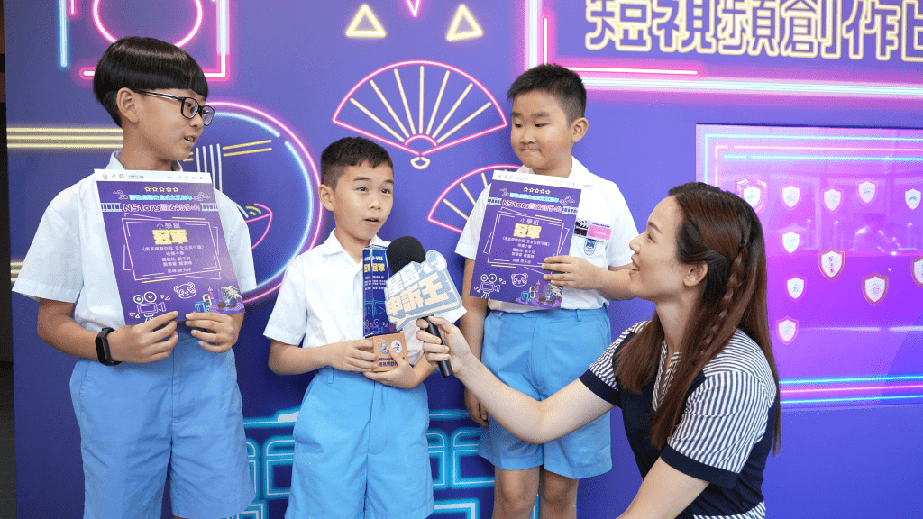 培僑小學學生鍾敏皓(中)表示,衛星安全會影響日常生活。 培僑小學學生鍾敏皓(中)表示,衛星安全會影響日常生活。