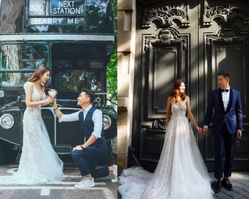 陳展鵬宣佈與單文柔結婚後，在ig上連放5張婚照。陳展鵬ig圖片