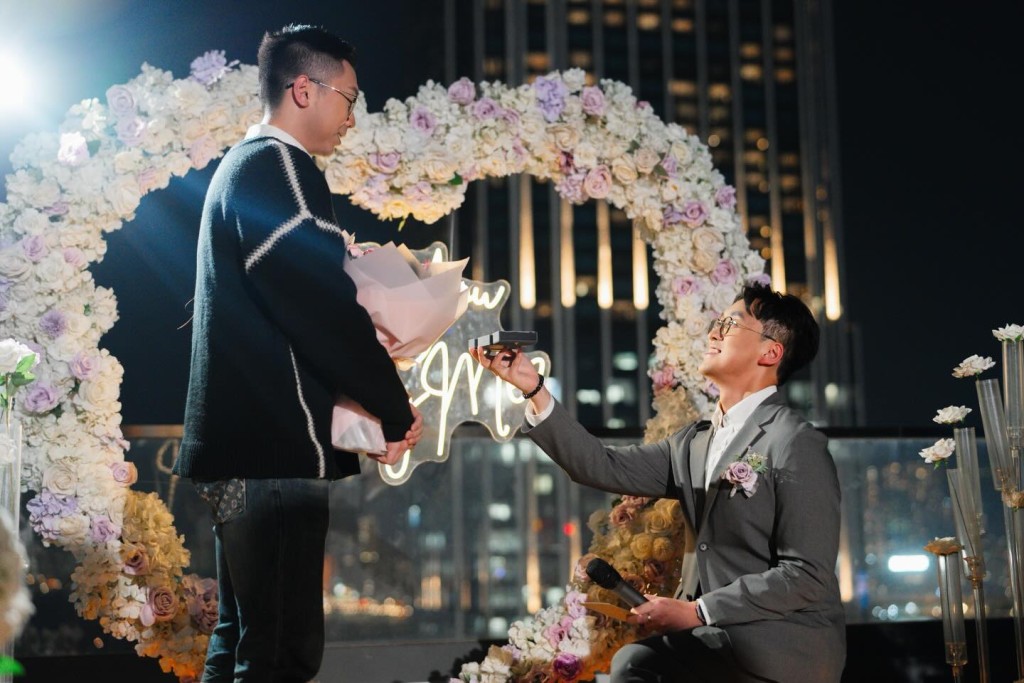陳書君獲男友求婚。 陳書君獲男友求婚。