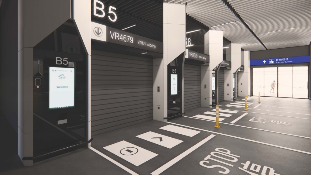 自動化轉機停車場內部示意圖。資料圖片 自動化轉機停車場內部示意圖。資料圖片