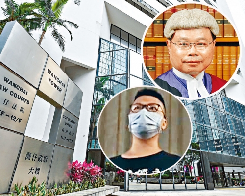 案件9月28日開審，主審法官為國安法指定法官陳廣池(上小圖)；被告馬俊文(下小圖)。 資料圖片