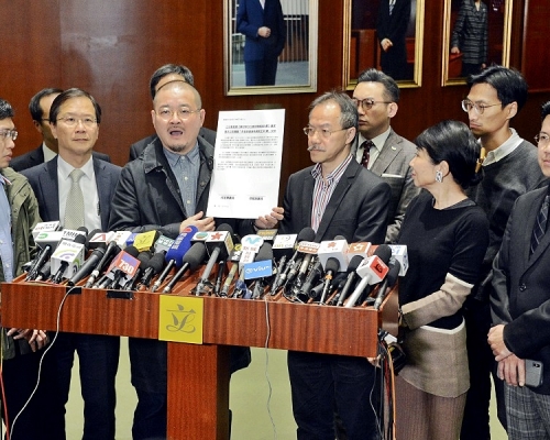 民主派議員致函特首林鄭月娥。